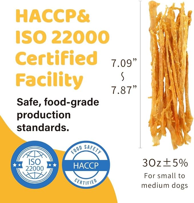 iPaw 5 Packs Value Combo Turkey Tendons for Dogs, Single Protein, Hypoallergenic, All Natural Human Grade Puppy Chew, Rawhide Alternative Dog Treats, Strip (Large)