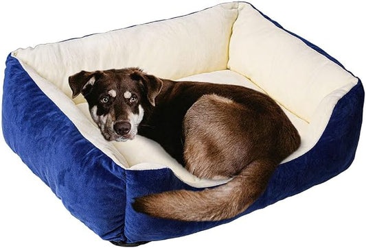 vivicreate Dog Bed 31.5x24 Inch Size, Bolstered Sides for Support, Slip-Resistant Bottom, Dog Bed Medium Size Dog Comfortable Lounger, Orthopedic Dog Bed for Window Sill, Desk, Sofa