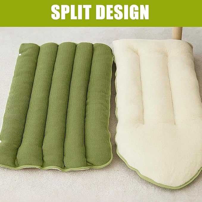 Cozy Plush Pet Cave Bed with Removable Cushion for Cats & Small to Medium Dogs - Winter Warm Hideaway, Washable, Light Beige (XL)