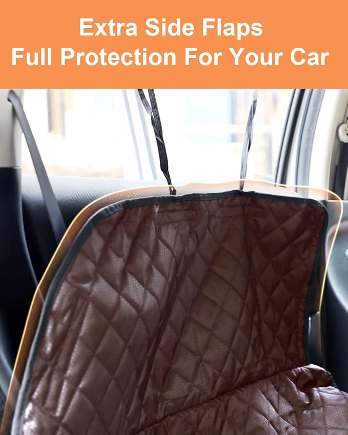 PETICON SUV Cargo Liner for Dogs, Waterproof Trunk Cover for SUVs with Bumper Flap Protector, Scratchproof Durable 600D Oxford Fabric, Non-Slip, Machine Washable