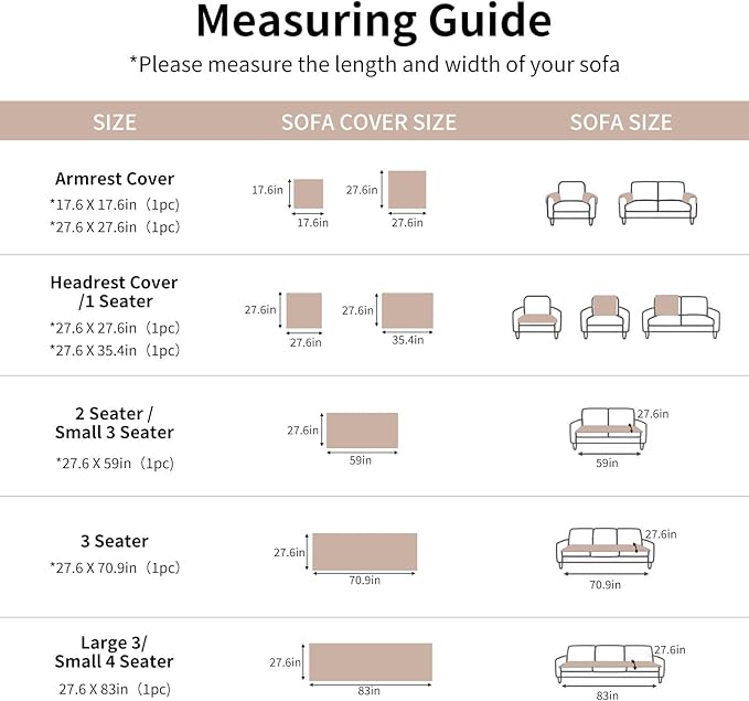 Fuzzy Pet Couch Covers for Dogs Washable, Thick Couch Covers for 3 Cushion Sofa Pet Friendly, Non Slip Plush Dog Couch Cover for for Sectional, Loveseat (Champagne, 27.6" x 71")