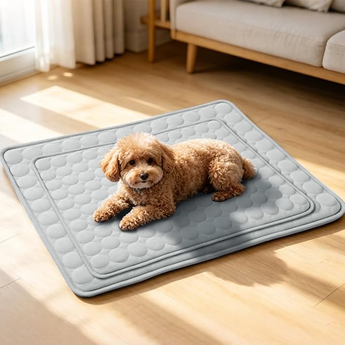 Dog Cooling Mat 2026 Upgraded Arc-Chill Cooling Dog Bed Mat, Washable Pet Cooling Pad (Q-Max>0.4) Cooling Mat for Dogs & Cats Indoor & Outdoor Car Seats (Grey, 40x28 in)