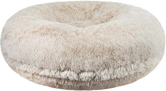 Bessie and Barnie - Luxury Extra Plush Faux Fur Bagel Pet/Dog Bed (Blondie, X-S)