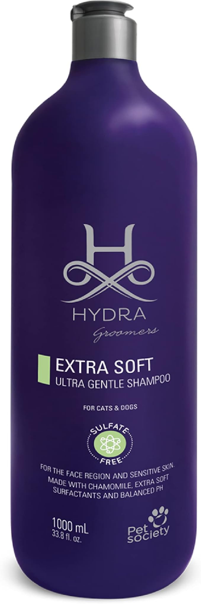 Hydra Professional Extra Soft Face and Body Shampoo, Hypoallergenic Pet Shampoo, Cat and Dog Shampoo for Sensitive Skin and All Breeds and Coat Types