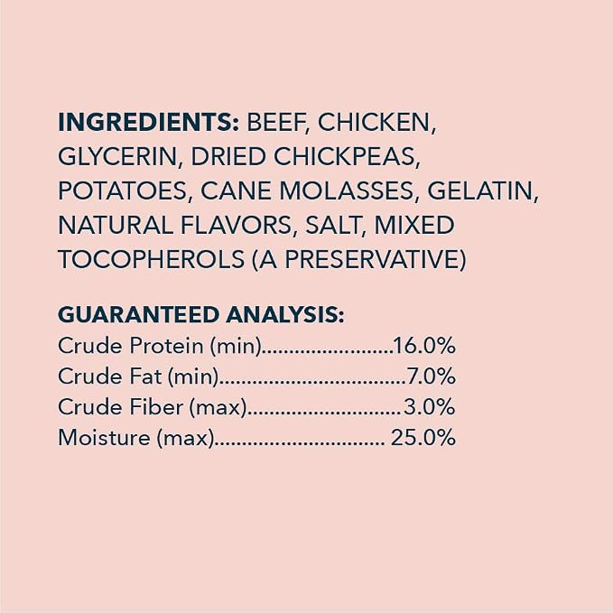 Amazon Brand - Wag Soft & Tender American Jerky Dog Treats - Beef Recipe ,6 Ounce (Pack of 1)
