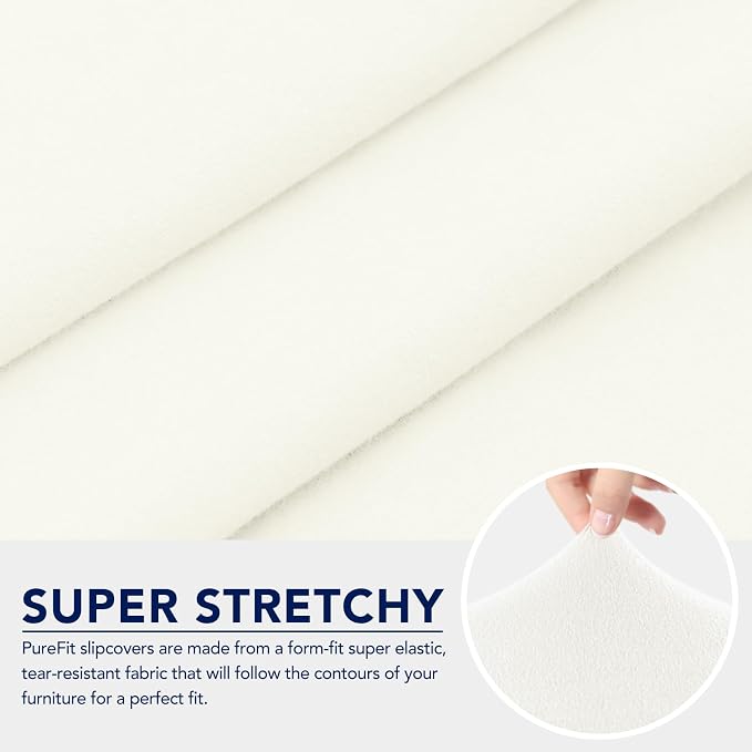 PureFit 100% Dual Waterproof Couch Cover Slipcovers for Couches and Sofas - Stretch Non Slip Fleece Sofa Covers Washable, Leakproof Furniture Protector for Kids, Pets, Dog (Oversized Sofa, Beige)