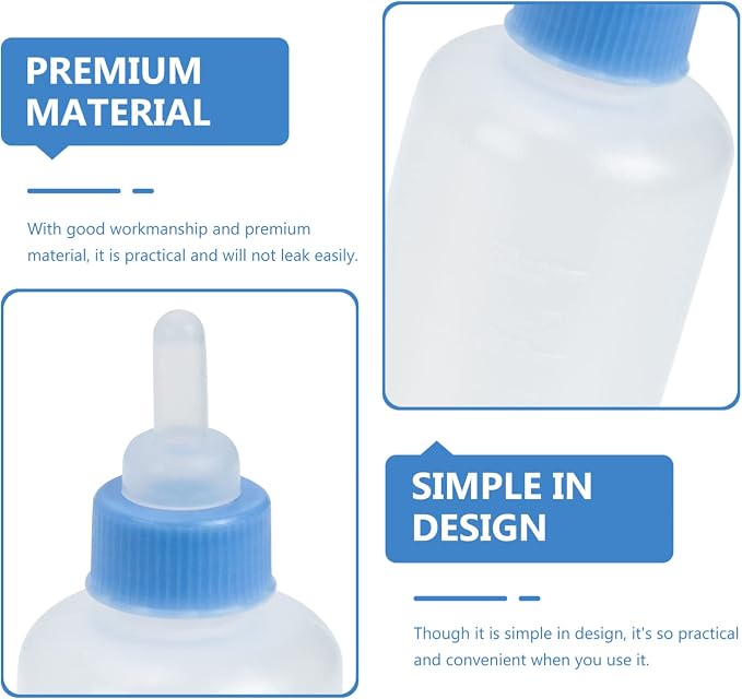 9pcs Pet Nursing Bottle for Kittens and Puppies Feeding Nipple for Pets Easy to Use