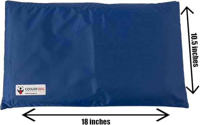 CoolerDog Hydro Cooling Mini Mat for Dogs – Dog Cooling Mat & Cooling Pad for Hot Weather – Triple Layer Ice & Water Cooling System (18" x 10.5")