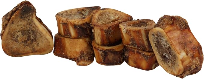 TREATOPIA 100% Beef Bone Marrow Adventure Dog Bones, Delights, 1-2”, 8 PC - All-Natural, Center-Cut, Long-Lasting, Healthy, Single Ingredient, Hand-Trimmed, Slow-Roasted, Made in The USA, No Additives