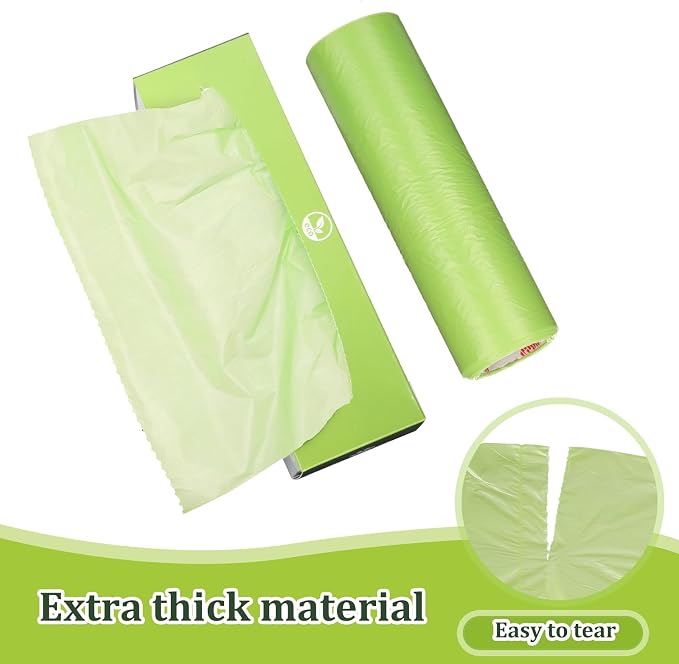 Harloon 6000 Counts Dog Poop Waste Bags Bulk, 30 Rolls Pet Waste Bags, Extra Thick Strong Leak Proof, for Walking, Travel, Park, Puppy Cleanup,Universal Doggy Rolls Waste-Box(Green,12 x 8 Inches)