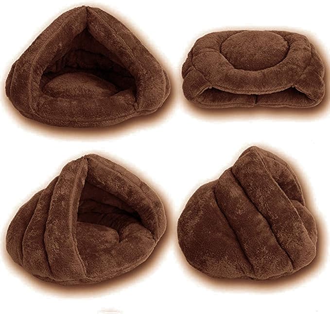 Pet Tent Cave Bed for Small Medium Puppies Kitty Dogs Cats Pets Sleeping Bag Thick Fleece Warm Soft Dog Bed Cuddler Burrow House Hole Igloo Nest Cozy Bed for Cat Puppy