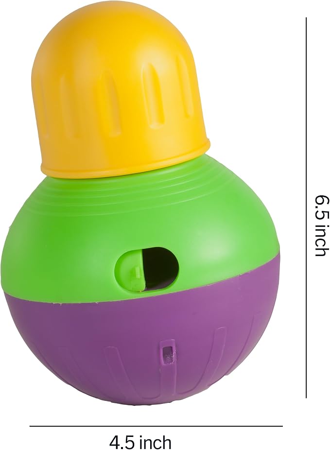 StarMark Bob-A-Lot Interactive Dog Toy, Small, Green (SMBALS)