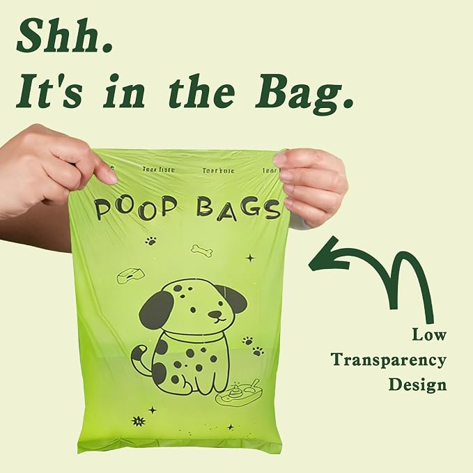 Poop Bags for Dogs 630 Bags 13x9 in Extra Large with Dispenser, Guaranteed Leak Proof and Extra Thick, Fragrance Bags for Dog Walking and Cat Litter