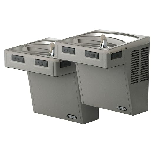 Elkay Wall Mount Hands-Free Activation ADA Cooler Non-Filtered Refrigerated Stainless