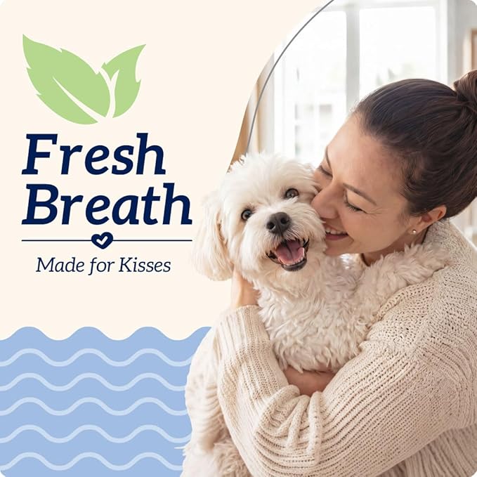 Groovies Gentle & Flexible Senior Dog Dental Chews, Contact-Cleaning Design Supporting Tartar Control & Fresh Breath, Oral Care Treats, USA Manufactured, Patented DentalFit Tech, XLarge Dogs, 4 Chews