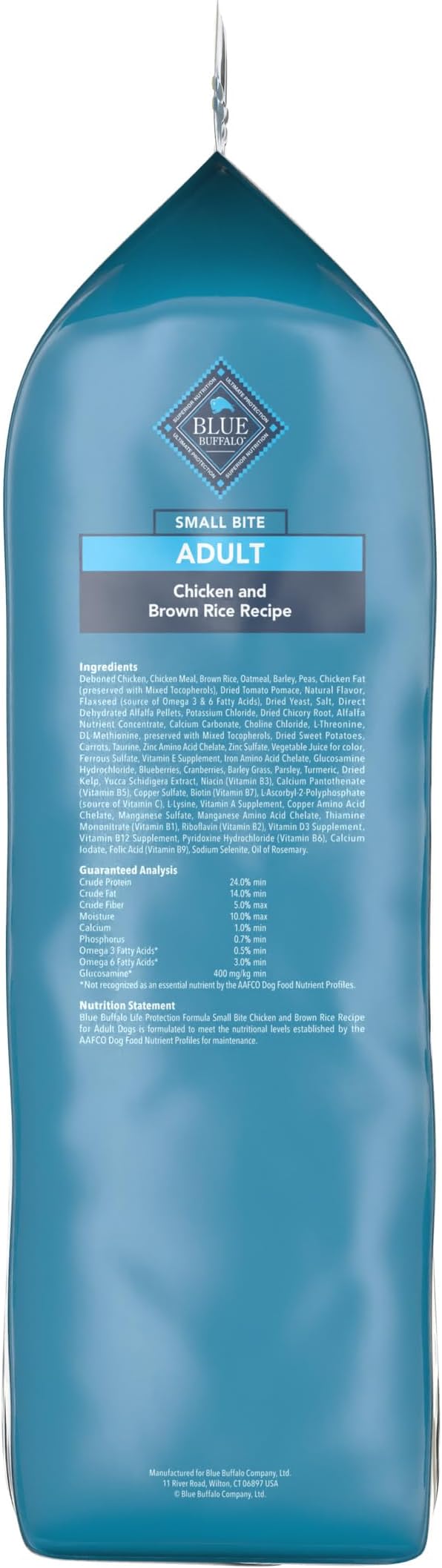 Blue Buffalo Life Protection Formula Chicken & Brown Rice Small Bite Adult Dry Dog Food, Supports Immunity with Antioxidant-Rich LifeSource Bits, Promotes Healthy Muscles, Skin & Coat Health, 34 lbs.