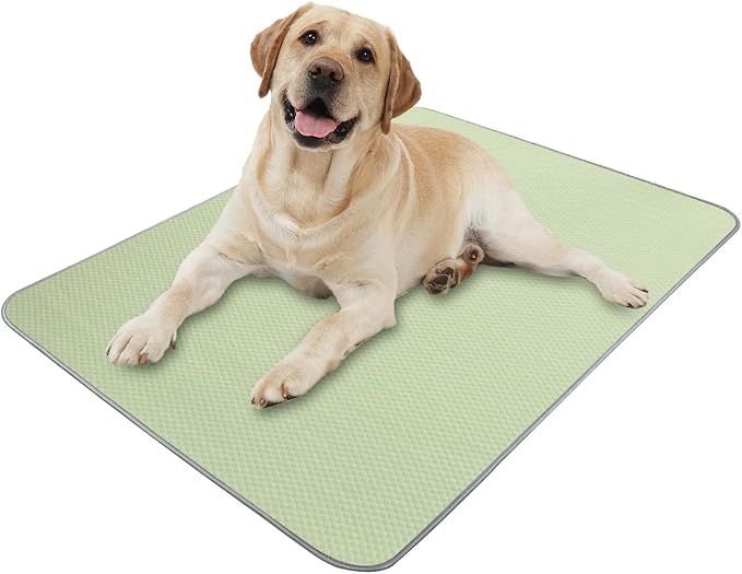 Buvlnee Summer Dog Cooling Mat Washable Ice Silk Self Cool Pad for Small Medium Large Dogs and Cats, Pet Sleeping Pad for Crate, Bed, Indoor & Outdoor Floor, Car Seats