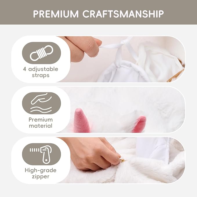 L'AGRATY Weighted Lap Pad for Kids 5 lbs, Sensory Needs Weighted Stuffed Animals Lap Blanket Soft Plush Hugging Sensory for Kids Teen Adults Removable Washable Cover