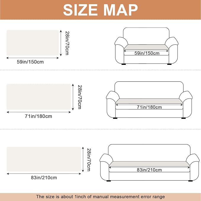 Waterproof Dog Couch Cover, Non Slip Pet Sofa Protector, Thick Fuzzy Couch Cover for Dogs, Machine Washable Furniture Protector, Scratch Resistant Pet Couch Mat(White, 28" x 59"/70 x 150cm)