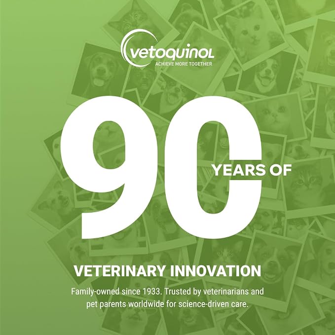 Vetoquinol Universal Medicated Shampoo - Deep Cleansing Sulfur Shampoo for Dogs, Cats & Horses - Gentle Cleanse for Dry Skin - pH Balanced for Daily Grooming - Safe for Flea & Tick Medication - 16 oz