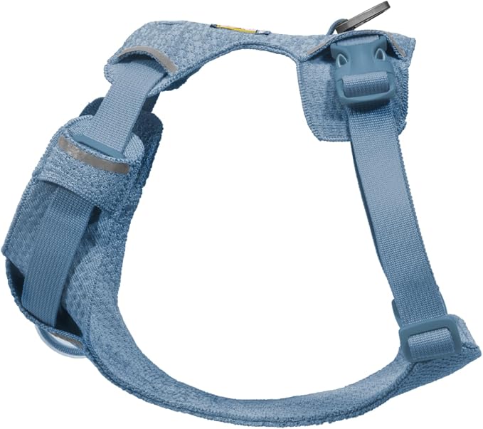 Ruffwear, Front Range Flex Dog Harness, Engineered Knit Construction for Ultimate Fit and Mobility, Lightweight Flexible Everyday Harness with Dual Leash Clips, Polar Blue, X-Small