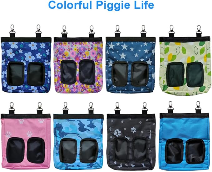 Guinea Pig Hay Feeder, Hanging Rabbit Hay Feeder Bag for Guinea Pigs Bunnies Chinchillas. Triangle