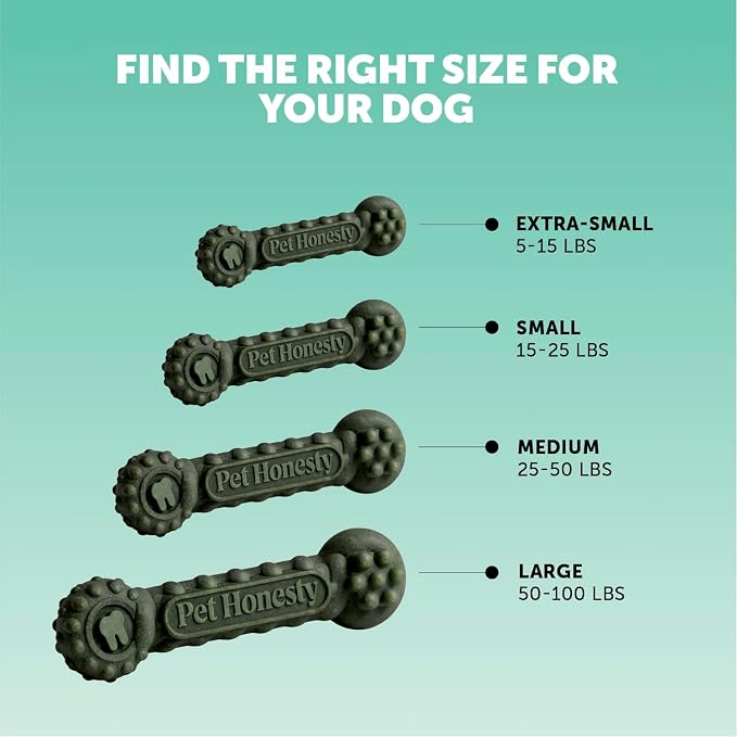 Pet Honesty Brush Buddies All Natural Dog Dental Treats for Dogs – Long Lasting Dental Sticks for Dogs, Teeth Cleaner, Breath Freshener, Plaque & Tartar Remover – Large Sized Dogs (8 Count)