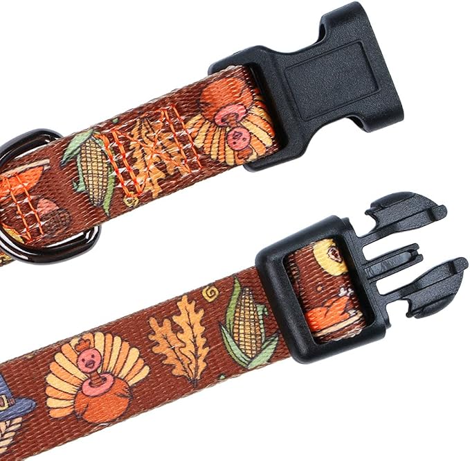 Fall Halloween Thanksgiving Dog Collars Small Size