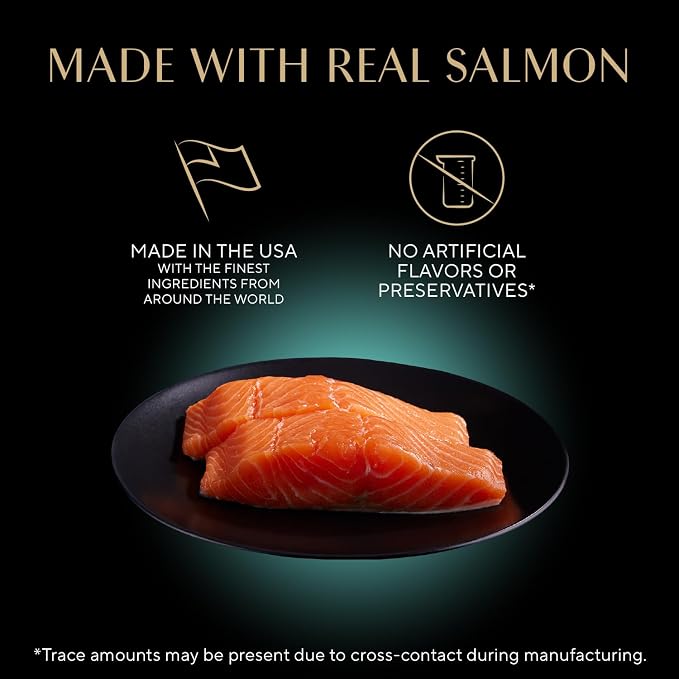 Sheba Perfect Portions Wet Cat Food Cuts in Gravy, with Sustainable Salmon, 2.6 oz. Twin-Pack Trays (24 Count, 48 Servings) (Pack of 2)