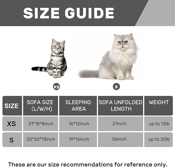 Hollypet Cat Bed Fluffy Plush Multifunctional Double-Layer Machine Washable Soft Warming Kitty Pet Couch Orthopedic Nest Beds for Small Cats Kitten and Dogs up to 13lbs, Leopard(21x15x8 inch)