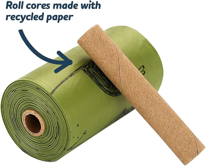 Ley’s Dog Poop Bags 360 Count (24 Rolls), Unscented Extra Thick Dog Waste Bags, 100% Leak Proof & Tear Resistant Doggie Bags with Dispenser, Refill Rolls for Small Medium Large Dogs