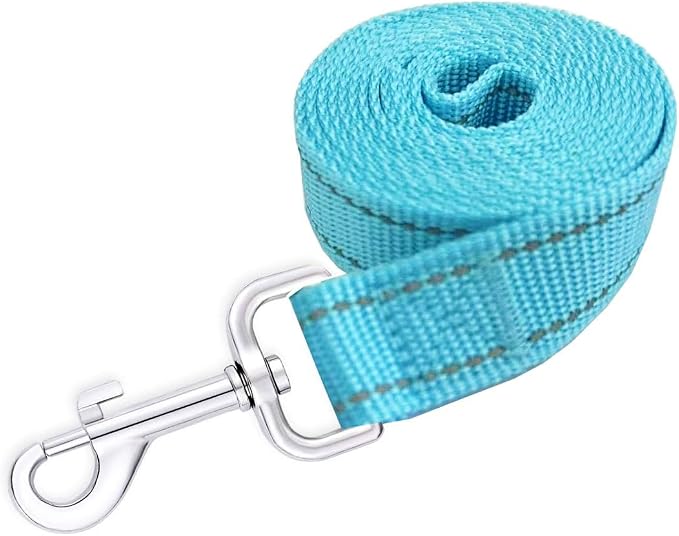 Reflective Dog Leash 4Ft /5 Foot /6 Feet Long, 1 Inch Wide, for Small and Medium Dogs