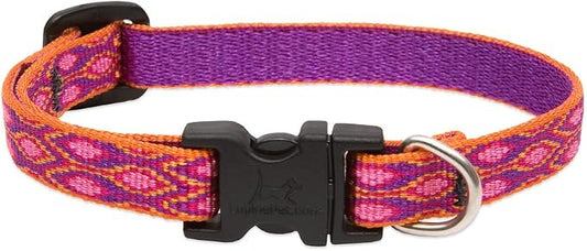 LupinePet Originals 1/2" Alpen Glow 10-16" Adjustable Collar for Small Dogs