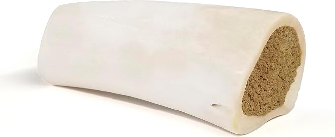 Cadet Stuffed Shin Bone, Long Lasting Dog Bones for Aggressive Chewers, High Protein Filled Dental Chew, Bully Stick Beef Flavor Filling, 5-6" for Large Dogs