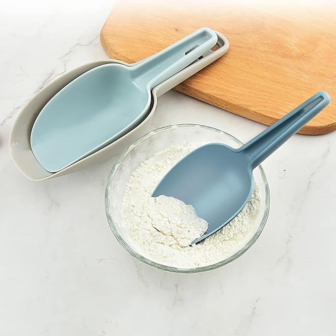 Plastic Scoops for Canisters Pack of 4, Plastic Scoop for Ice Cubes, Flour Scoops Dry Goods Coffee Beans & Cereals