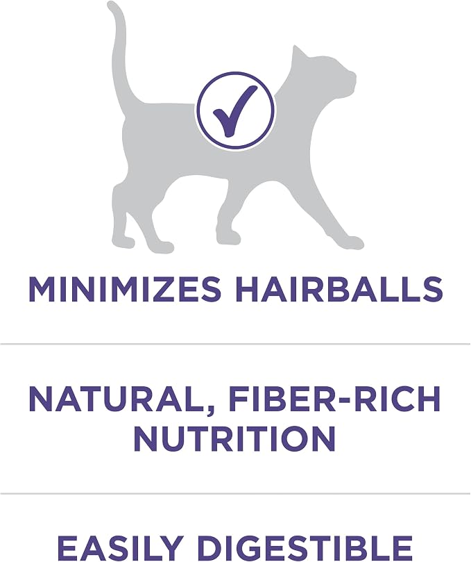 Purina ONE Natural Cat Food for Hairball Control, +PLUS Hairball Formula - 16 lb. Bag