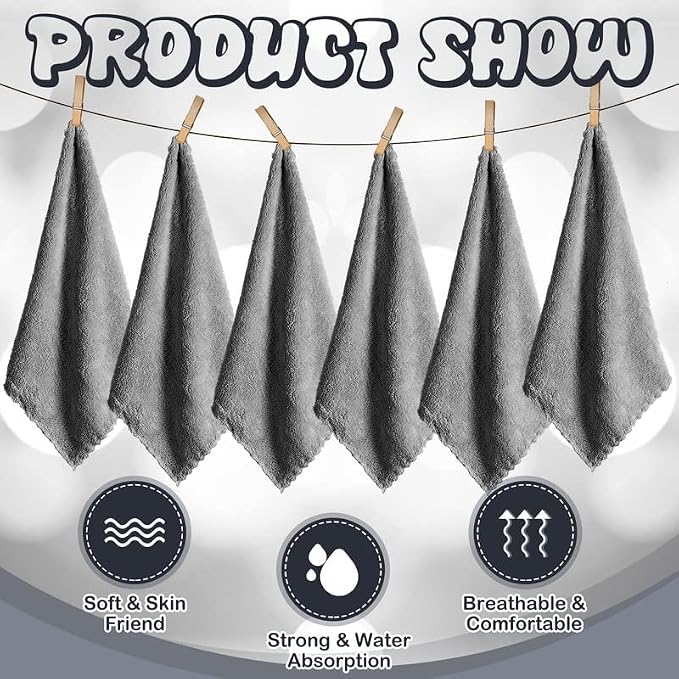 Newwiee 24 Pcs 24 Pcs Guinea Pig Fleece Bedding Blankets Bulk Washable Small Animal Fleece Cage Liners Pet Wash Cloth Sleeping Mat Cover for Hamster Chinchilla Rabbit Hedgehog (14 x 30 Inch,Gray)