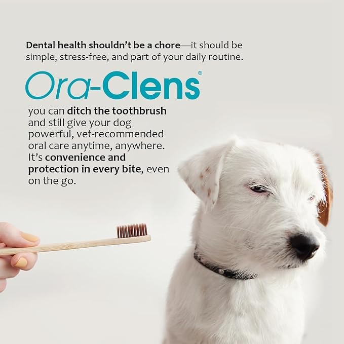 Oral Hygiene Chews for Small Dogs – Enzymatic Dental Treats for Daily Oral Care, Helps Clean Teeth & Freshen Breath, Supports Plaque & Tartar Control – 30 Chews (3 Pack)