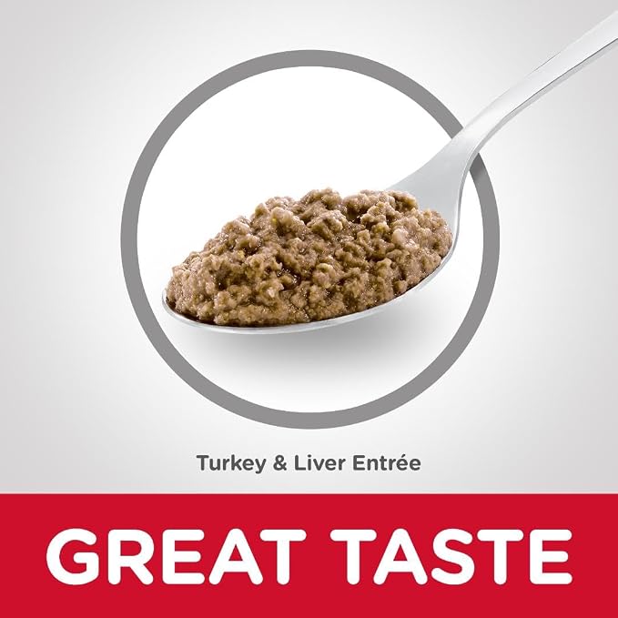 Hill's Science Diet Adult 1-6 Wet Cat Food, Turkey & Liver, 5.5 oz. Cans, 24-Pack
