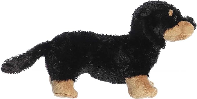 Aurora® Adorable Mini Flopsie™ Vienna™ Stuffed Animal - Mini Companions Ready for Playful Adventures - for Kids All Ages, Toddlers, Adults, and Families - Black 9 Inches