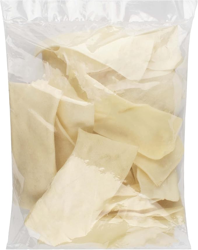 Chips 1-Pound Bag - Premium Large Dog Rawhide Chews - Ideal for Agressive Chewers Dog Rawhide Treats - Durable Rawhide Bones for Large Dogs