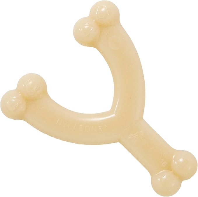 Nylabone Original Wishbone Power Chew Toy for Dogs, Dog Toys for Aggressive Chewers, Original Flavor, Small - Up to 25 Ibs, 1 Count