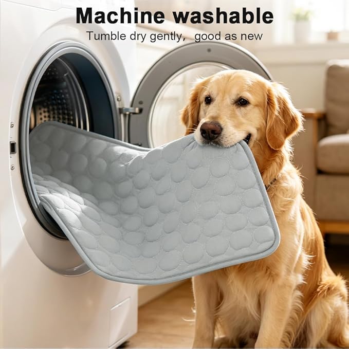 Dog Cooling Mat 2026 Upgraded Arc-Chill Cooling Dog Bed Mat, Washable Pet Cooling Pad (Q-Max>0.4) Cooling Mat for Dogs & Cats Indoor & Outdoor Car Seats (Grey, 40x28 in)