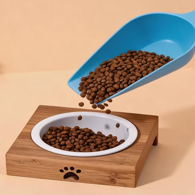 Dog Food Scoop Dog Food Measuring Cup 1 Cup Pet Cat Food Scoop Plastic Dogs Cats Food Scooper Measuring Scoop with Measuring Lines for Dogs Puppy Cats Rabbit