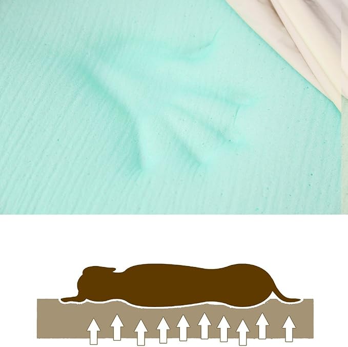 Laifug Orthopedic Memory Foam Extra Large Dog Bed Pillow(50"x36"x10", Chocolate) Durable Water Proof Liner & Removable Washable Cover & Smart Design