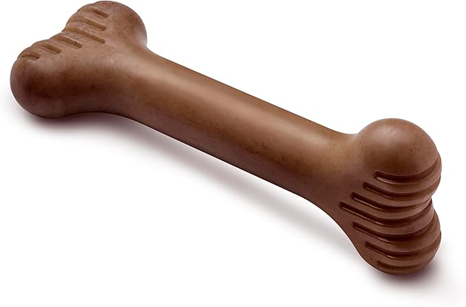 Benebone Bone Durable Dog Chew Toy for Aggressive Chewers, Real Bacon, Made in USA, Giant