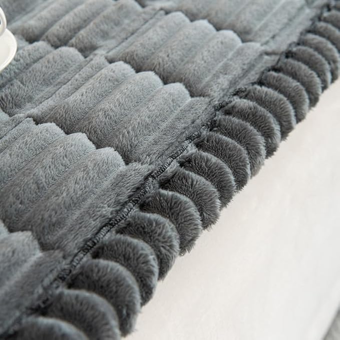 Gumfolk Pet Couch Covers for Sofa Slipcovers Couch Protector for Dogs Washable Cushion Cover, Sofa Pad Blanket Furniture, Dark Grey, 27in*47in