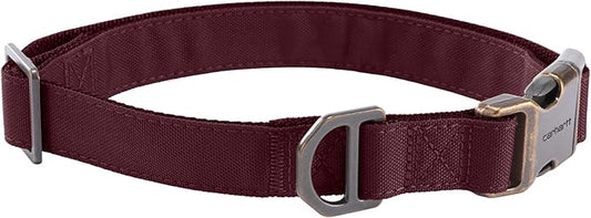 Carhartt Field Dog Collar, Fully Adjustable, Durable 600-Denier Fabric W/Reflective Wordmark for Visibility, Port, Large