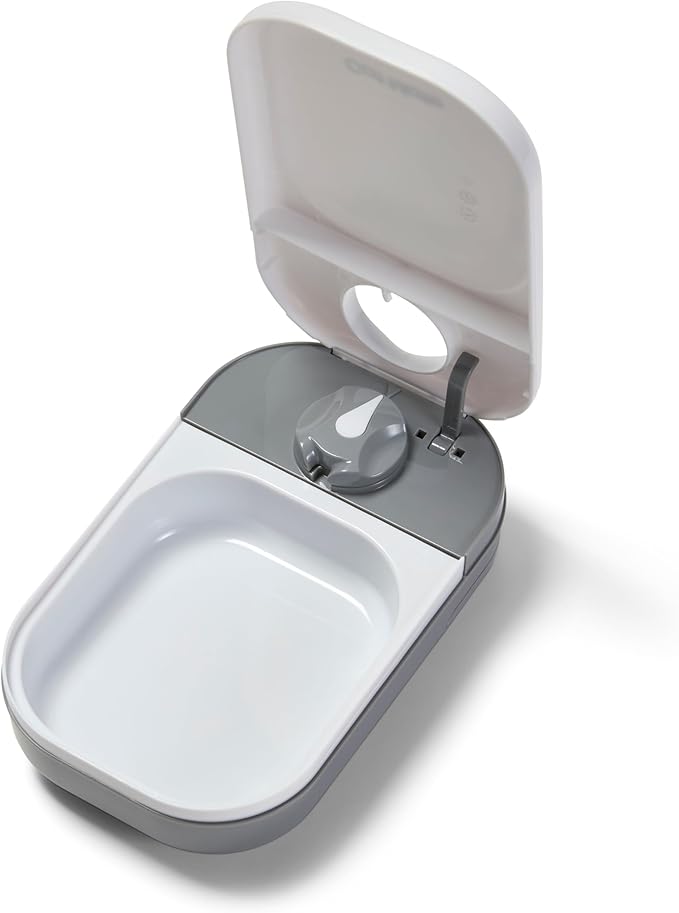 Cat Mate C100 Single Meal Automatic Timer-Controlled Pet Feeder - Suitable for Cats and Small Dogs, for Wet or Dry Food, up to 0.88 lb Capacity, White