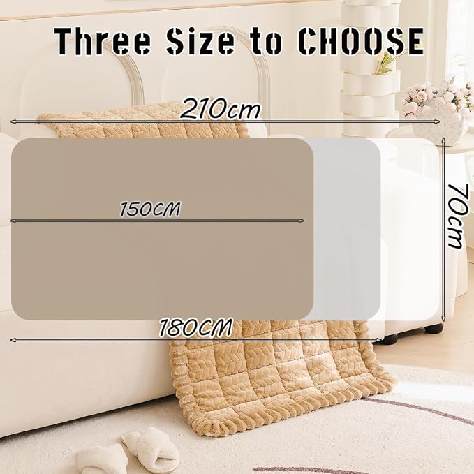 Mitid Sofa Cover Fuzzy Couch Cover for Pet, Couch Covers for Dogs Washable Non-Slip Sofa Slipcover Cushion Protector Pets Friendly Mat